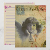 Invitation carte postale française (Devant / Derrière)