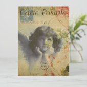 Invitation carte postale française (Debout devant)