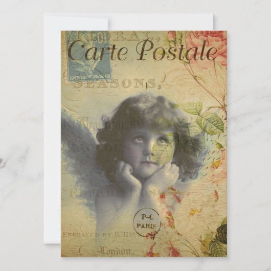 Invitation carte postale française (Devant)