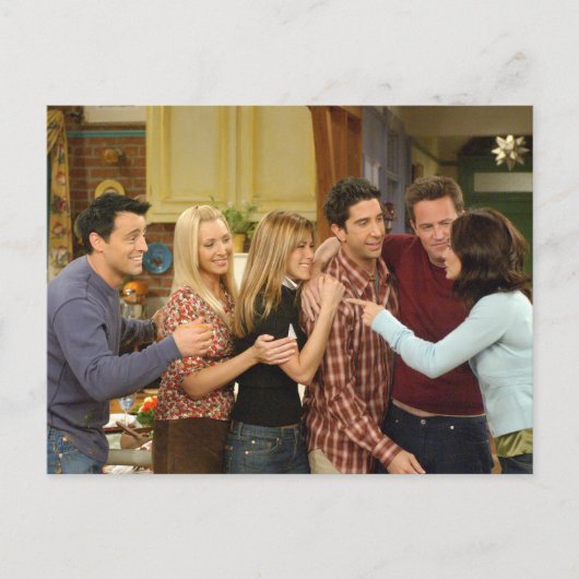 Invitation Carte Postale FRIENDS™| Cast Thanksgiving Group Hug (Devant)