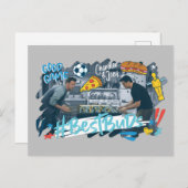 Invitation Carte Postale FRIENDS™| Chandler & Joey - Best Bureaux (Devant / Derrière)