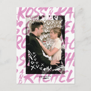 Invitation Carte Postale FRIENDS™ Coeurs Doodled Ross Et Rachel