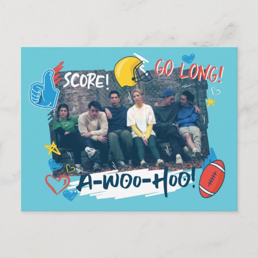 Invitation Carte Postale FRIENDS™| Jeu de football (Devant)