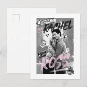 Invitation Carte Postale FRIENDS™| M. Rachel et Mme Ross (Devant / Derrière)