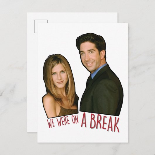 Invitation Carte Postale FRIENDS™| Nous étions en pause (Devant / Derrière)