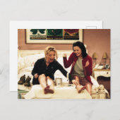 Invitation Carte Postale FRIENDS™| Phoebe et Monica Cignets (Devant / Derrière)