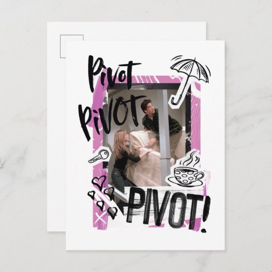 Invitation Carte Postale FRIENDS™| PIVOT Pivot! (Devant / Derrière)
