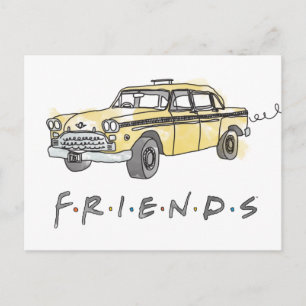 Invitation Carte Postale FRIENDS™ Taxi-taxi
