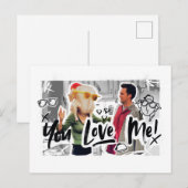 Invitation Carte Postale FRIENDS™| Thanksgiving Tête Monica (Devant / Derrière)