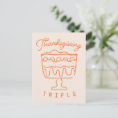Invitation Carte Postale FRIENDS™| Trifle de Thanksgiving (Debout devant)