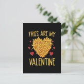Invitation Carte Postale Frites Sont Mon Valentin (Debout devant)