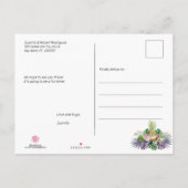 Invitation Carte Postale Fruit tropical | Coucher de soleil verdoyant Quinc (Dos)