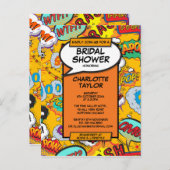 Invitation Carte Postale Fun Modern Fête des mariées Comique Livre (Devant / Derrière)