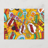 Invitation Carte Postale Fun Modern Fête des mariées Comique Livre (Dos)