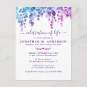 Invitation Carte Postale Funérailles Vierge Célébration De La Vie (Devant)