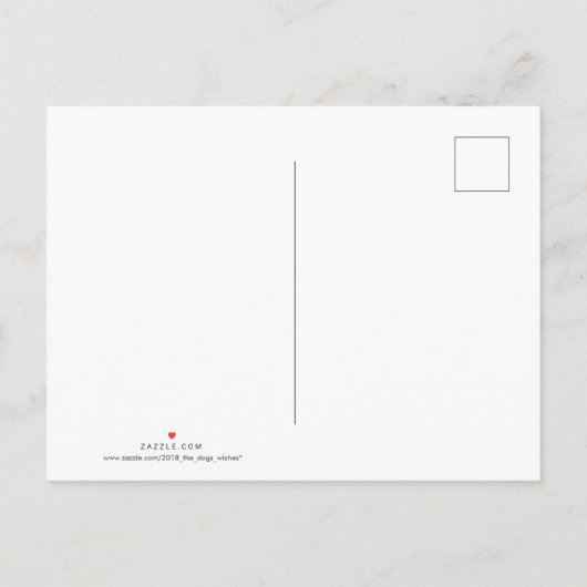 Invitation Carte Postale Funny 4 Dessin Illustration Pig Année 2019 PostC (Dos)