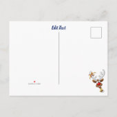 Invitation Carte Postale Funny Reindeer Peeking Christmas Meme  (Dos)
