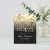 Invitation Carte Postale Glam Fifty & Fabrique Surprise Anniversaire (Debout devant)
