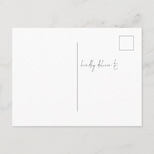 Invitation Carte Postale Glam Rose Gold Parties scintillant Mariage Soirée (Dos)