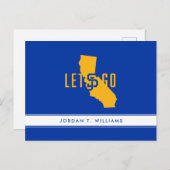 Invitation Carte Postale go lets (Devant / Derrière)