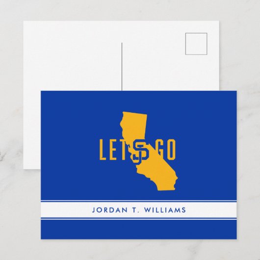 Invitation Carte Postale go lets (Devant / Derrière)