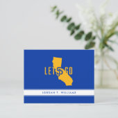 Invitation Carte Postale go lets (Debout devant)