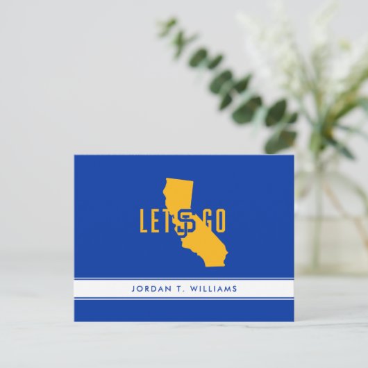 Invitation Carte Postale go lets (Debout devant)