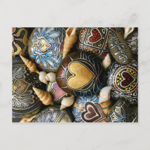 Invitation Carte Postale Gold Heart Rocks ! Par Julie Ann Stricklin