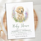 Invitation Carte Postale Golden Retriever Chien Chien Chien Chien Chien Mod