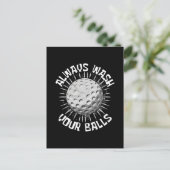 Invitation Carte Postale Golf-drole (Debout devant)