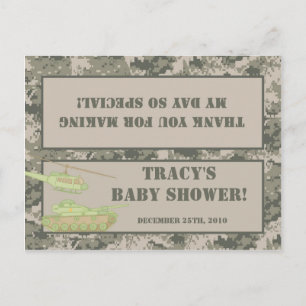 Invitation Carte Postale Goody Bag Topper ARMY ACU Camoflauge numérique Cam