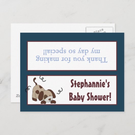 Invitation Carte Postale Goody Sac Topp Lil Ligue Chien Chien Chien Chien (Devant / Derrière)