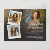 Invitation Carte Postale Graduate 2025 Photo Collage Grad Party (Devant)