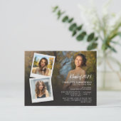 Invitation Carte Postale Graduate 2025 Photo Collage Grad Party (Debout devant)