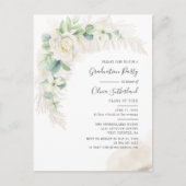 Invitation Carte Postale Graduation 2025 Eucalyptus Grad Party (Devant)