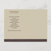 Invitation Carte Postale Graduation Enregistrer La Date Photo Page Rustique (Dos)