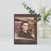 Invitation Carte Postale Graduation Enregistrer La Date Photo Page Rustique (Debout devant)