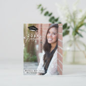 Invitation Carte Postale Graduation Graduate School Photo moderne (Debout devant)