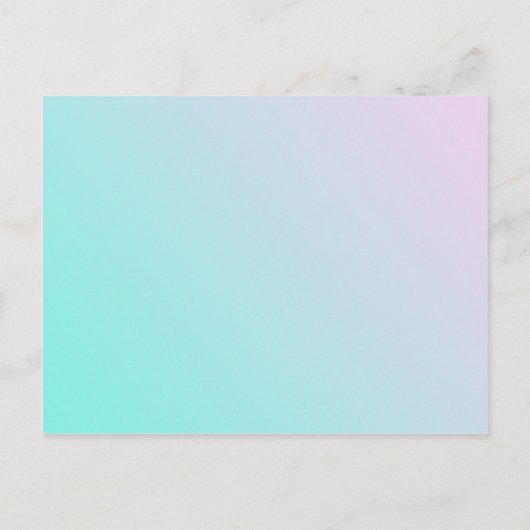 Invitation Carte Postale Graduation Party Modern Gradient Bold (Dos)