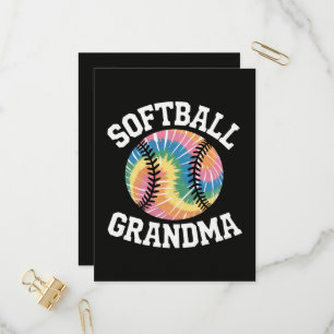 Invitation Carte Postale Grand-mère de softball