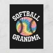 Invitation Carte Postale Grand-mère de softball (Devant)