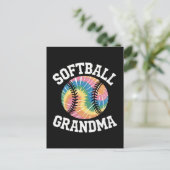 Invitation Carte Postale Grand-mère de softball (Debout devant)