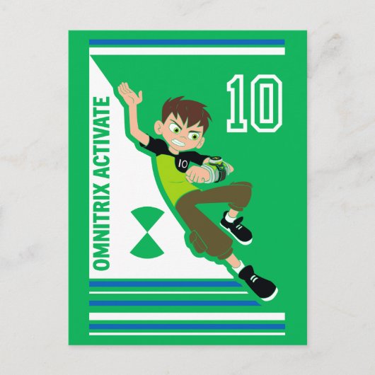 Invitation Carte Postale Graphique sportif Ben Tennyson (Devant)