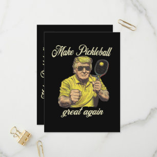 Invitation Carte Postale Graphiques amusants pour les amateurs de Pickle Ba