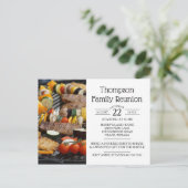 Invitation Carte Postale Grill BBBQ Reunion Familiale (Debout devant)