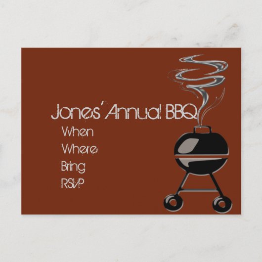 Invitation Carte Postale GrillMasters... (Devant)