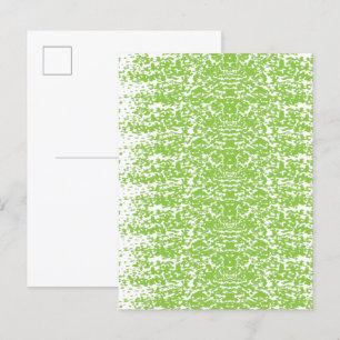 Invitation Carte Postale Grunge Lime Texture verte