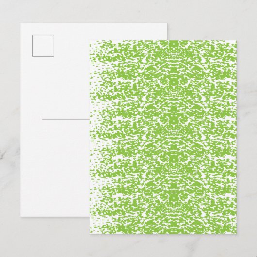 Invitation Carte Postale Grunge Lime Texture verte (Devant / Derrière)