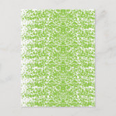 Invitation Carte Postale Grunge Lime Texture verte (Devant)