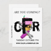 Invitation Carte Postale HALL SULLIVAN 10/07/08 2.0- Customisé (Devant / Derrière)